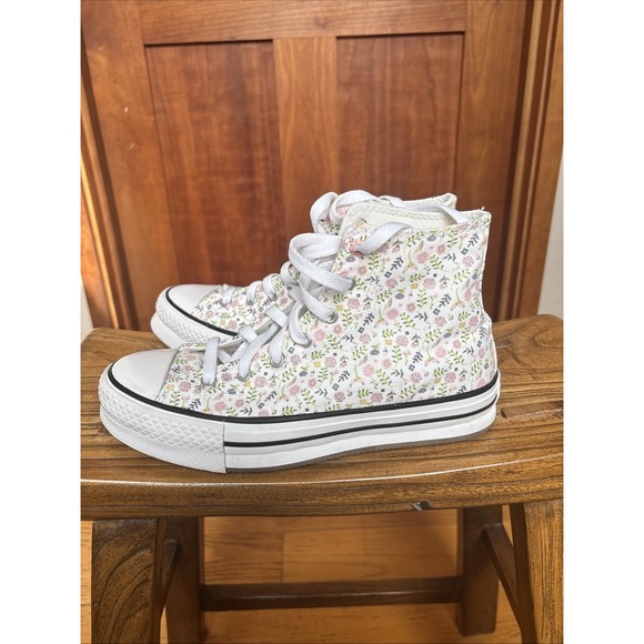 Woman's Converse Floral Chuck Taylor All Star EVA Lift Platform Size 5.5 - Picture 4 of 12